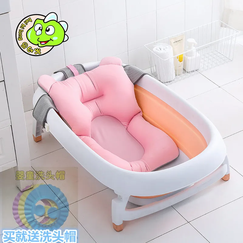 

New Products Infant Bath String Bag Tub round Flower Net Bath Mat Baby mu yu jia Bath Non-slip Net Bath Mat Universal