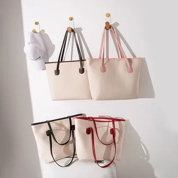 

Large Capacity Shoulder Bag for Women Soft Leather Solid color Zipper Handbag Luxury Woman Bags Designer Shoulder Bags