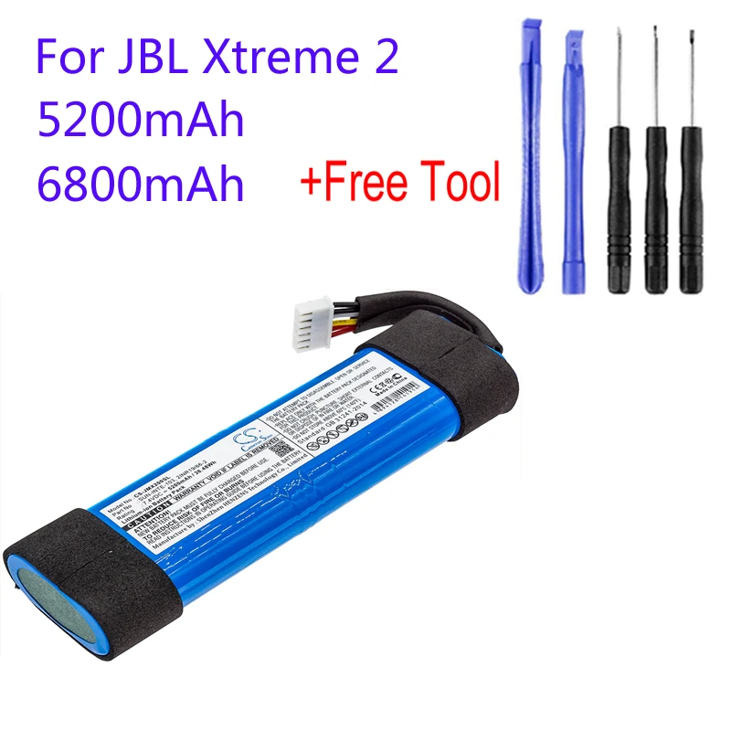 Akku Batterie 6800mAh für JBL Xtreme 2 2INR19/66-2 SUN-INTE-103 
