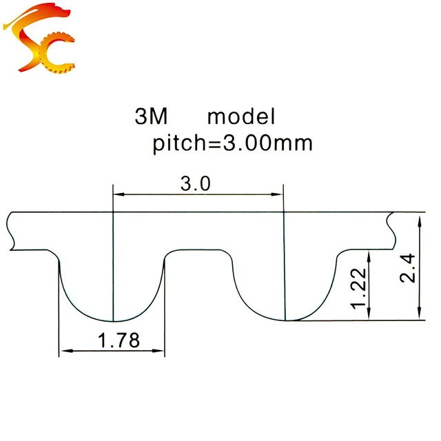Timing belt PU HTD 3M 6mm 10mm 15mm Steel Core Color HTD3M open timing Belt 61015mm rubber belt transmission drive belt synchronous belt