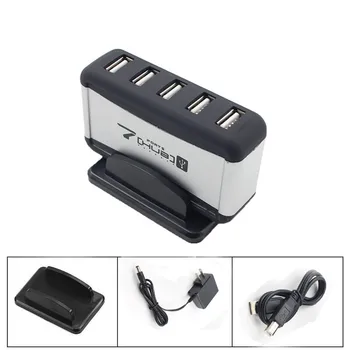 

7 Port High Speed USB 2.0 HUB With AC Power Adapter For PC Laptop Durable