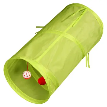 

Cat Tunnel Toy Funny Pet 2 Holes Play Tubes Balls Collapsible Crinkle Kitten Toys Puppy Ferrets Rabbit Play Dog Tunnel Tubes