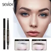 Sevich 3 Color Professional 2 in 1 Double Ended Eyebrow Pencil Natural Long Lasting Rotating