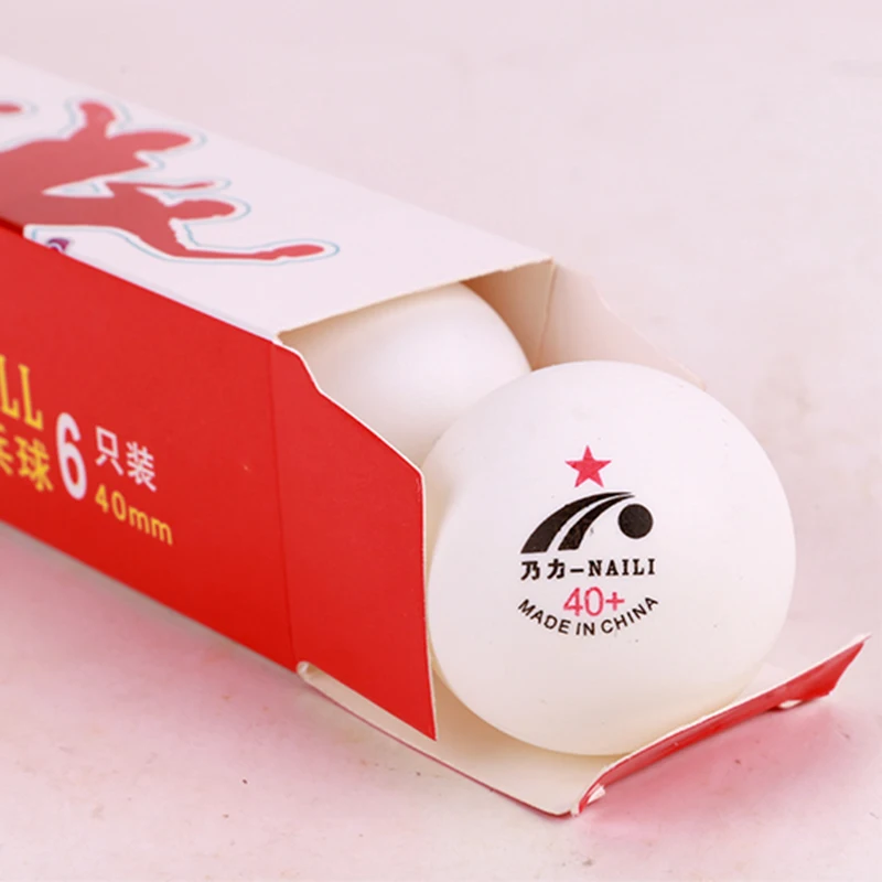 

6pcs 1-Star Table Tennis Balls 40mm Ping Pong Balls Training Ping Pong Ball