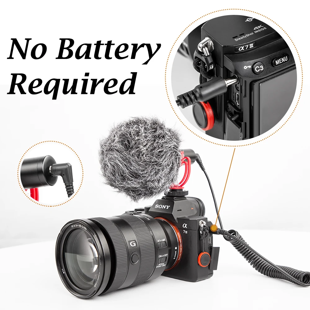 lavalier microphone 3.5mm Plug Camera Microphone Condenser Recording Microfone Ultra-wide Audio Studio MIC For Canon Sony Nikon DSLR DV Vlog podcast microphone