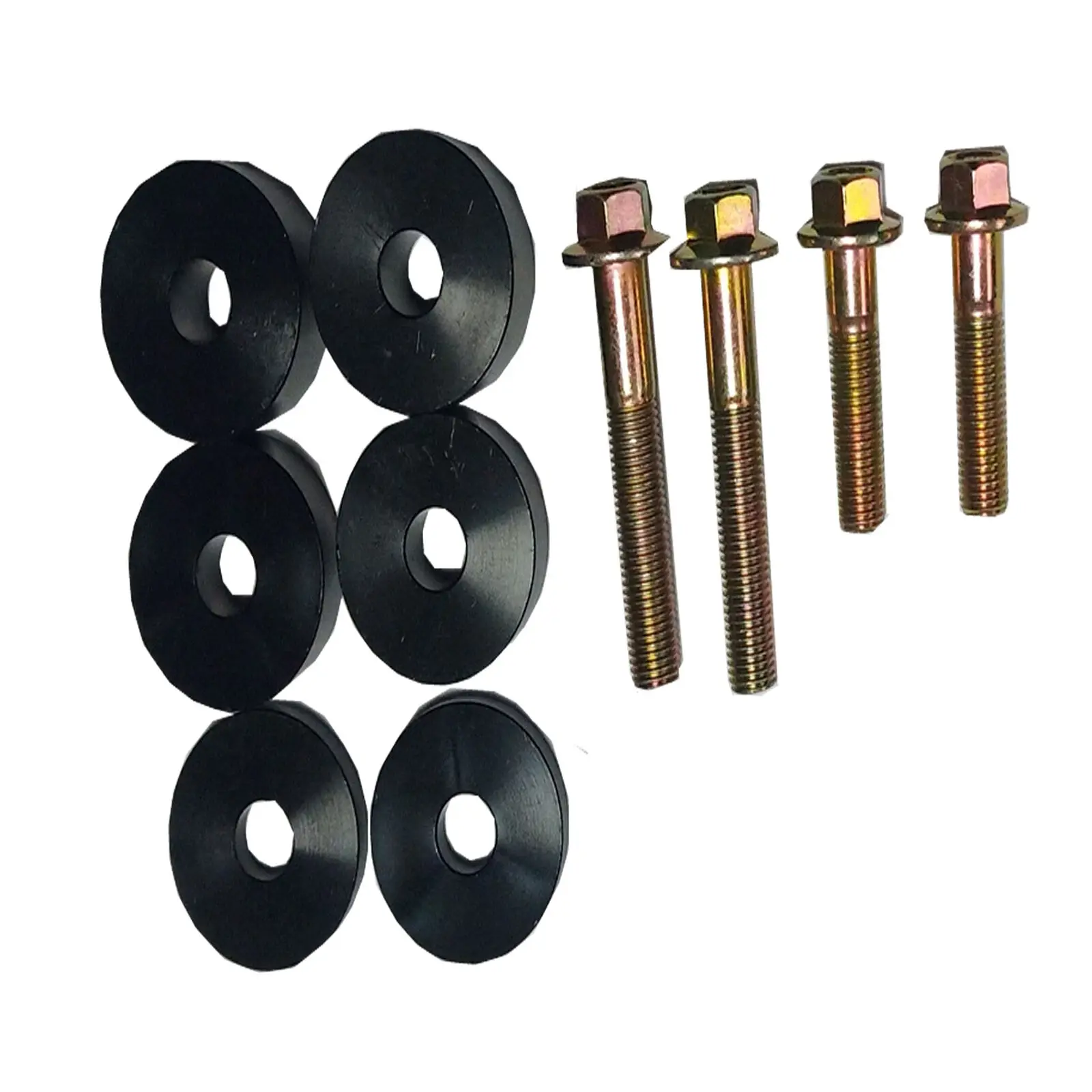 Gearzaar Front Seat Spacer Lift Kit (4pcs) For Toyota Tacoma 2nd & 3rd Gen 2005+ - Metal, Black