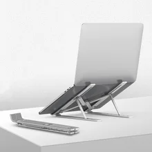 Регулируемая подставка для ноутбука, складная подставка для ноутбука, держатель для Macbook, Портативная подставка для ноутбука из алюминиевого сплава, охлаждающий кронштейн для компьютера
