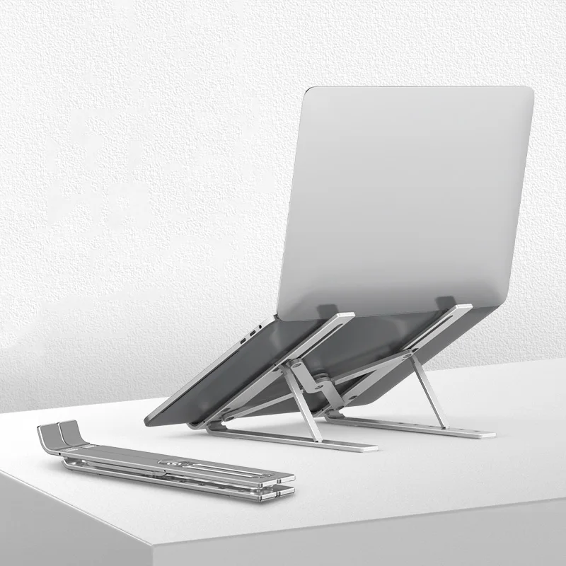  Adjustable Laptop Stand Foldable Notebook Stand Holder For Macbook Lapdesk Portable Aluminum Alloy 