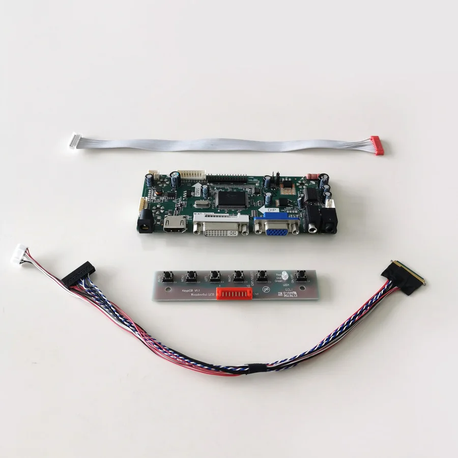 Для LTN160AT06 серии HDMI+ VGA+ DVI LVDS 40-Pin 1" 1366*768 WLED Ноутбуки ЖК-экран M. NT68676 монитор контроллер карты DIY комплект