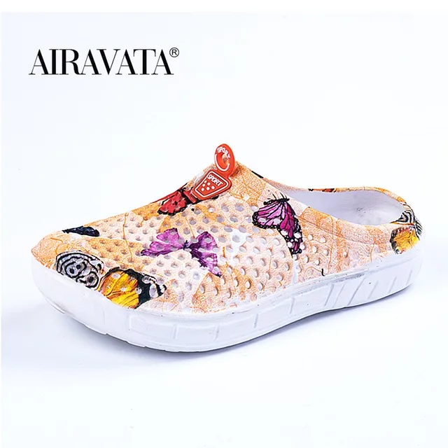 Womens Casual Clogs Breathable Beach Sandals Valentine Slippers Summer Slip on Women Flip flop Shoes Home Shoes for Woman Orange