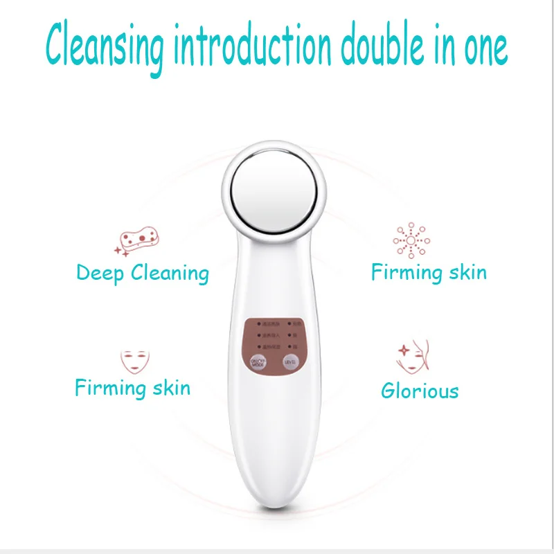 Iontophoresis Beauty Instrument Ultrasound Ion Face Lift Facial Beauty Device Ultrasound Skin Care