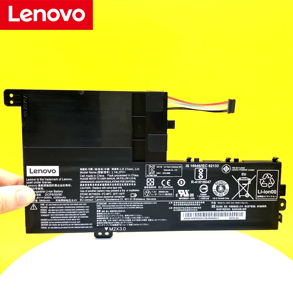Nova Bateria do Laptop Original para Lenovo Yoga 510 51014ikb 510-15ikb 510-15isk 510-14isk 5b10k84491 L15c2pb1 L15l2pb1 L15m2pb1