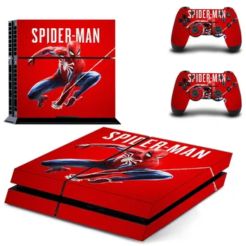 

Spiderman Full Cover Faceplates PS4 Skin Sticker Decal For PlayStation 4 Console & Controllers PS4 Skin Sticker Vinyl Spider-man