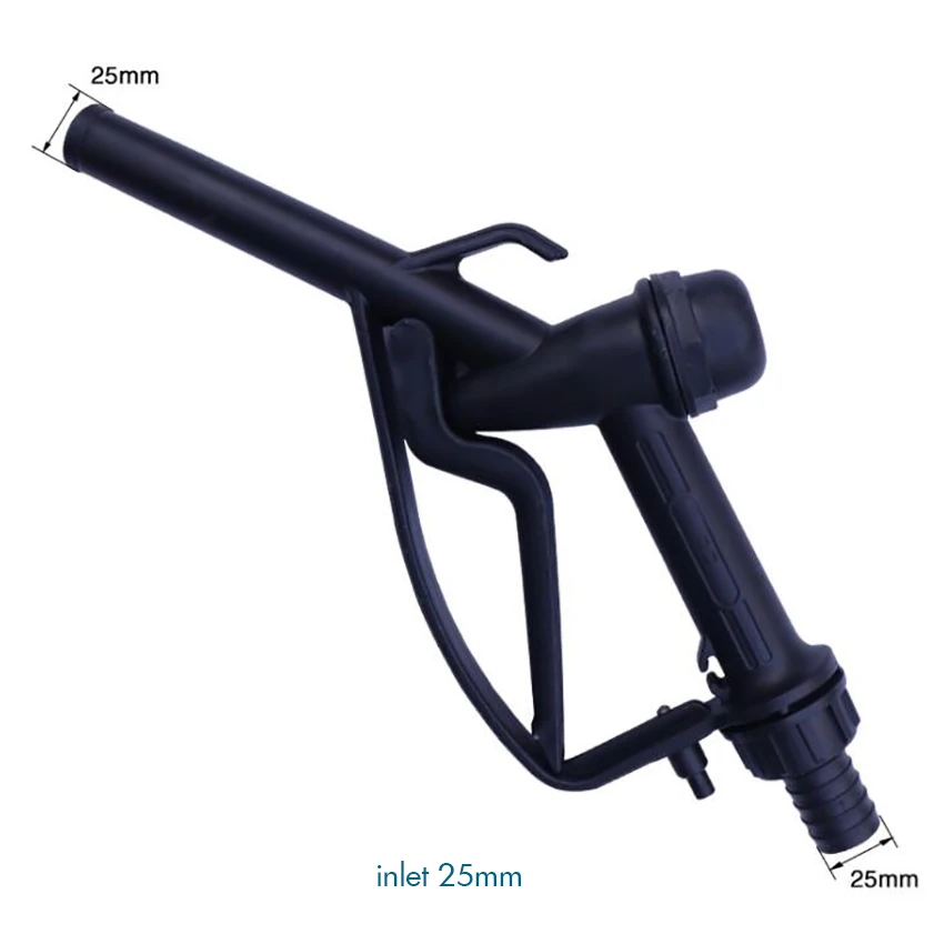 Plastic Manual Heavy Duty Fuel Nozzle Gun with Hook 25mm / 20mm