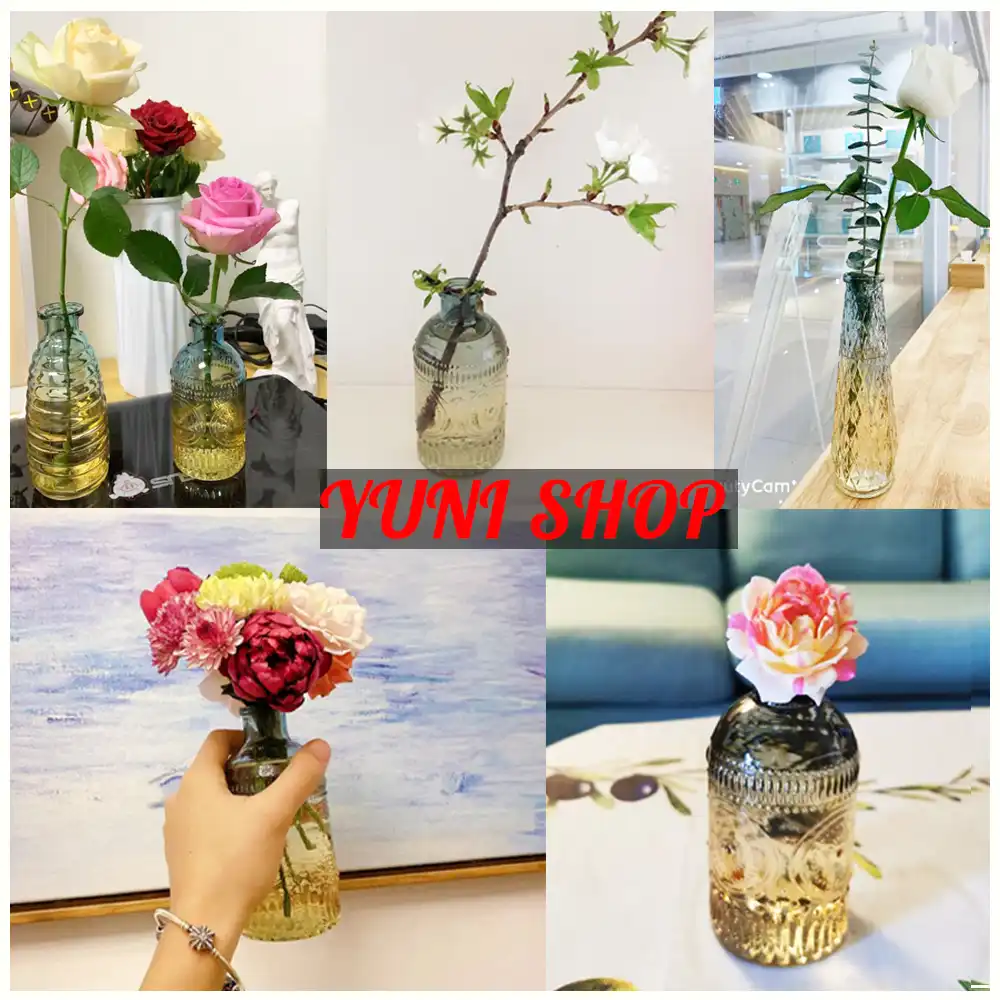 decorative nordic decoration home decor vases interior vase glass  scandinavian Flower Arranging Green Plants Hydroponic Device