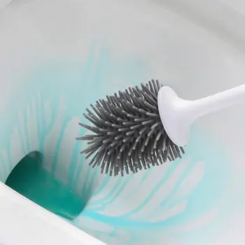 

Toilet Brush and Modern Design with Soft Bristle Bathroom Toilet Bowl Brush Set