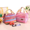 eTya  Insulated Lunch Bag Thermal Stripe Tote Bags Cooler Picnic Food Lunch box bag for Kids Women Girls Ladies Man Children ► Photo 2/6