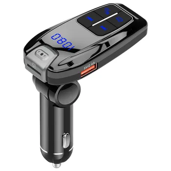 Led青色光デジタル表示デュアルusb pd高速充電QC3.0車の充電器5.4A automoible電子アクセサリー車の充電器