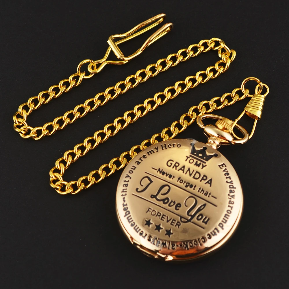 Винтажная цепочка Ретро самый большой Карманный часы ожерелье для Дедушки папа подарки Reloj Skyrim Новое поступление горячая распродажа