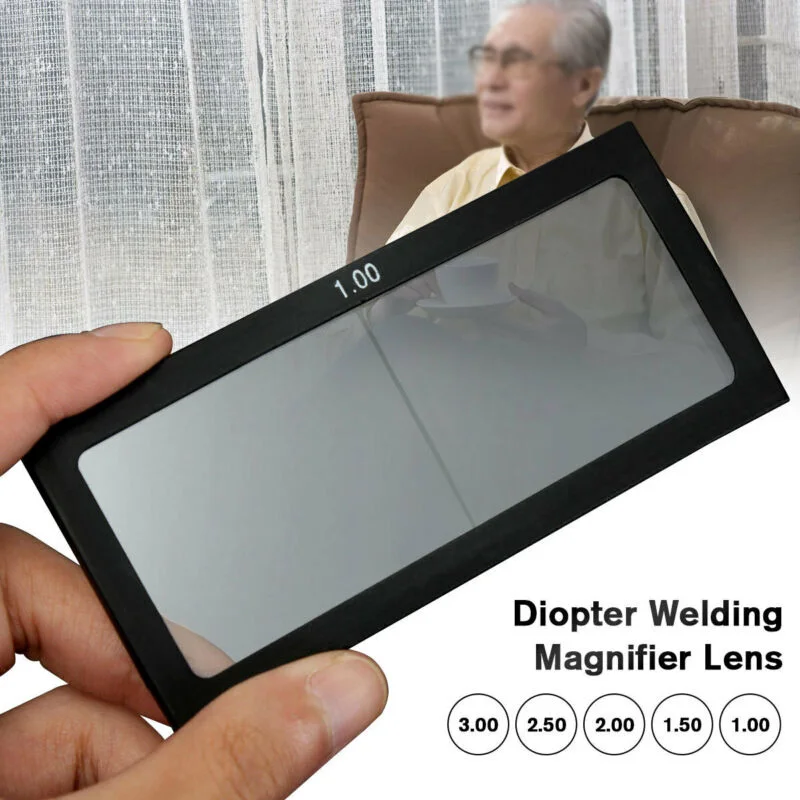 Diopter 1.0-3.0 Arc Magnifying Clear Glass Lens Welding Magnifier Anti-glare Applicable to operators plasma cutting eyes protect ► Photo 2/6