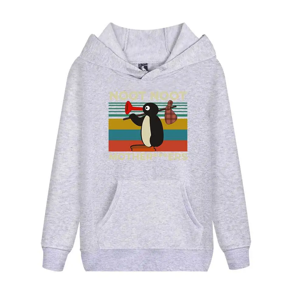 Новые мужские толстовки, свитшоты Pingu Noot Motherfcker, винтажные мужские толстовки, большие размеры 3xl, модные хип-хоп зимние толстовки - Цвет: 5