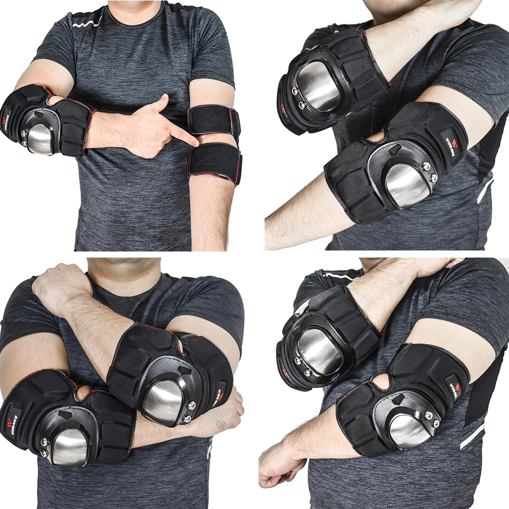 Adult Elbow and Knee Pads- Safety Wrist Guards Protective Gear for Roller Skates/Skateboard/Scooter/BMX MTB Bike Riding