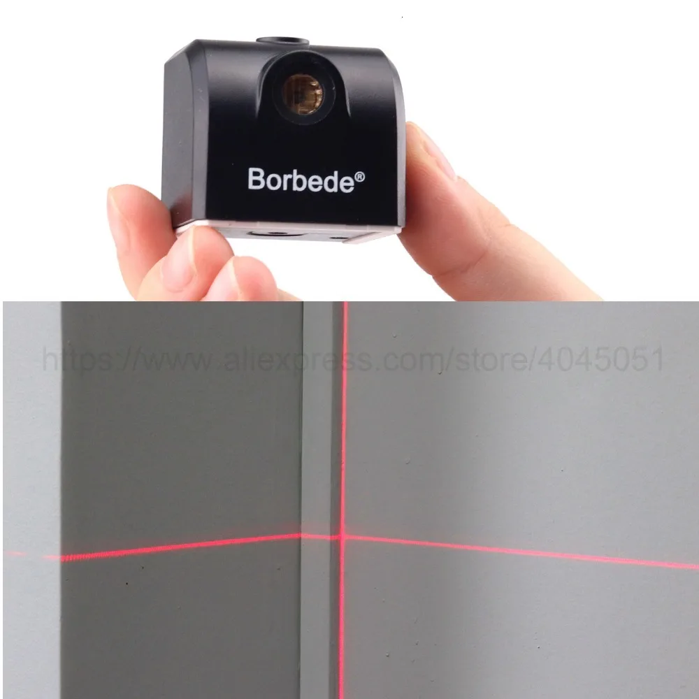 Borbede лазерный уровень 2 линии Красный Горизонтальный и вертикальный лазерный Крест линии перезаряжаемые Супер Мини карманный размер строительные инструменты