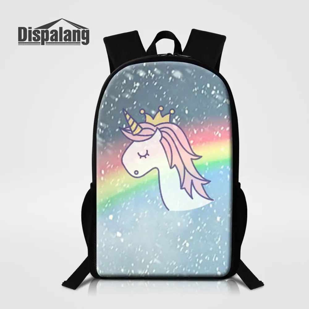 Sac A Dos Единорог единорог мультфильм животных для женщин Девушка Рюкзак для школы 16 дюймов Начальная студентка Bookbag дети рюкзак Mochilas - Цвет: Backpack13