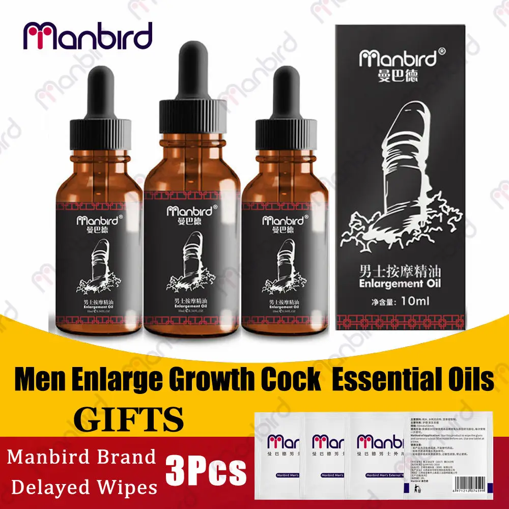 3 Pcs Sex Aphrodisiac Penis Enlargement Oil Increase Male Enlargers Enhancement Cream Big Dick Thickening Sex Products for Men