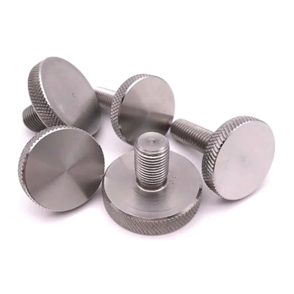 

M3 Knurled Thumb Screw Thin Type With Knurling Screws Manual Adjustment Bolt Knukles Tornillos Parafuso Tornillo Vis DIN653 Viti