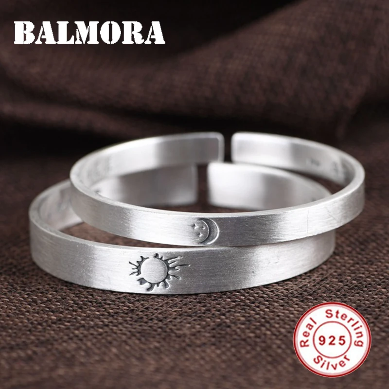 BALMORA 1 шт. 100% 999 Настоящее серебро открытые браслеты для женщин и мужчин пара