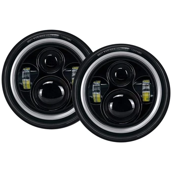 

Dhbh for Jeep Wrangler projector eye Angel cm round bombilla led with DRL amber bulb a singal singal of Sahara jku Rubicon sport