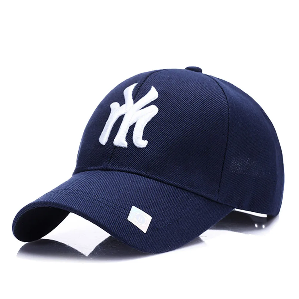 Модная уличная кепка хлопок Регулируемая вышивка Snapback солнцезащитный козырек Велоспорт Туризм Рыбалка Головные уборы для мужчин и женщин Кепка s - Цвет: Blue