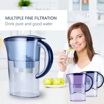 

Water Filter Jug Kettle With Refill Filter Cartridge Activated Carbon Water Kettle Home Office Drinkware Purifier