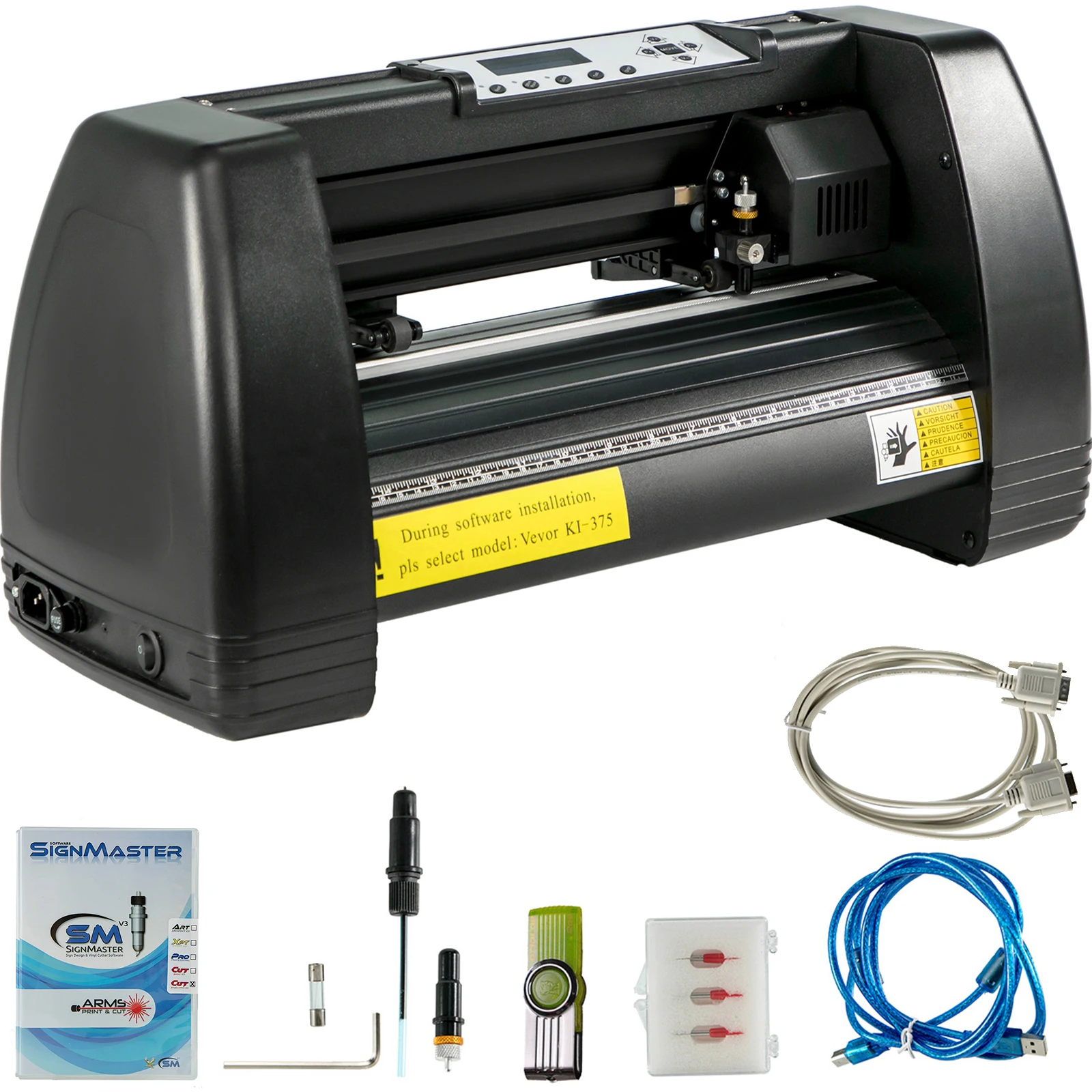 VEVOR plóter de corte de vinilo de 14 pulgadas, máquina cortadora, Software  de WIndows para Publicidad, Diseño Artesanal, fabricación de letreros con  pantalla LCD|Trazador gráfico| - AliExpress