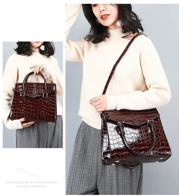女士手提包_新款女包经典百搭鳄鱼纹女士手提包欧美时尚单肩---阿里巴巴_20