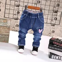 Новые стильные джинсы для девочек, укороченные штаны для девочек, штаны для малышей, летние хлопковые детские джинсы