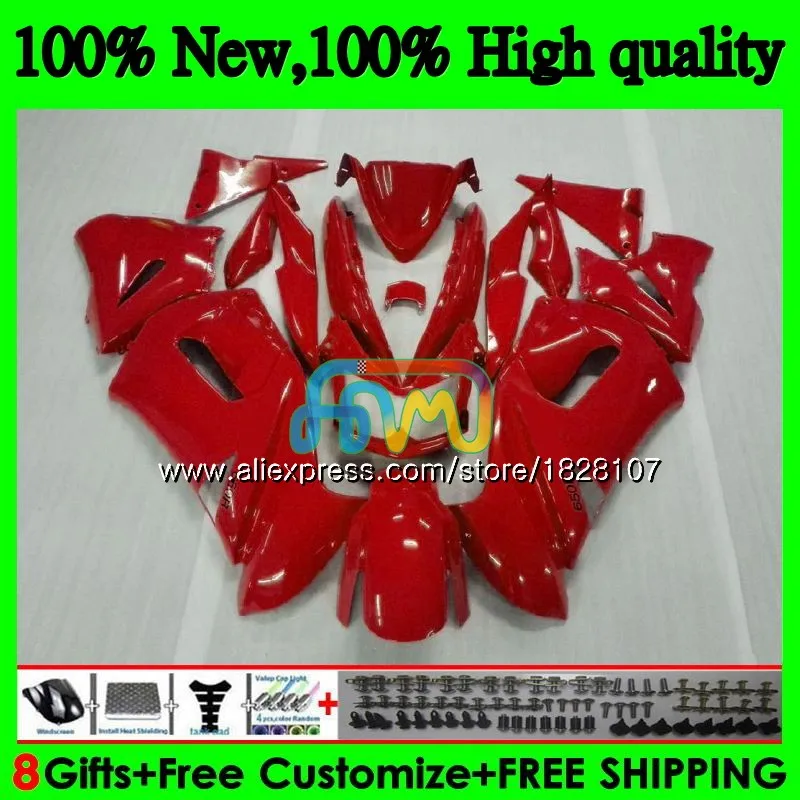 Корпус для KAWASAKI 650R ER6 F 650 R ER 6 F ER6F 06 650R-ER6F 6BS. 15 ER-6F ER полностью глянцевый красный 6F 06 07 08 2006 2007 2008 комплект обтекателей