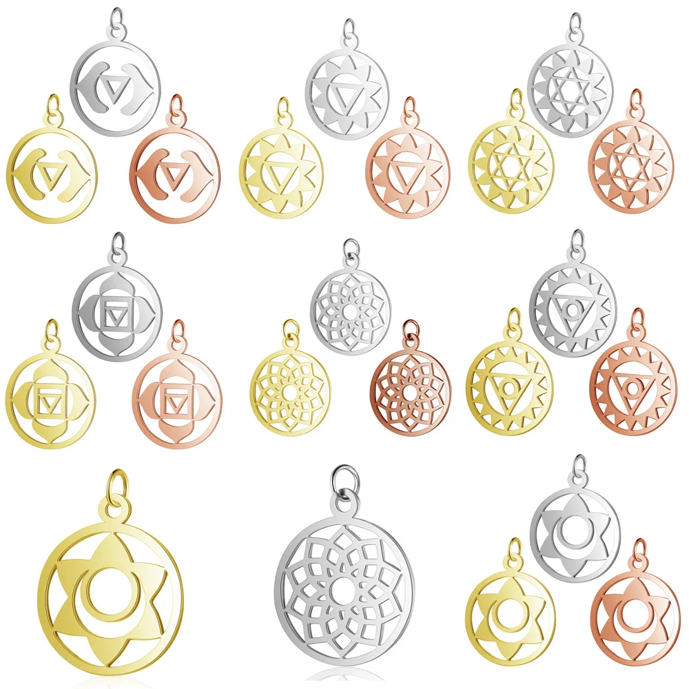 5 шт./лот подвески из нержавеющей стали в богемном стиле для самостоятельного