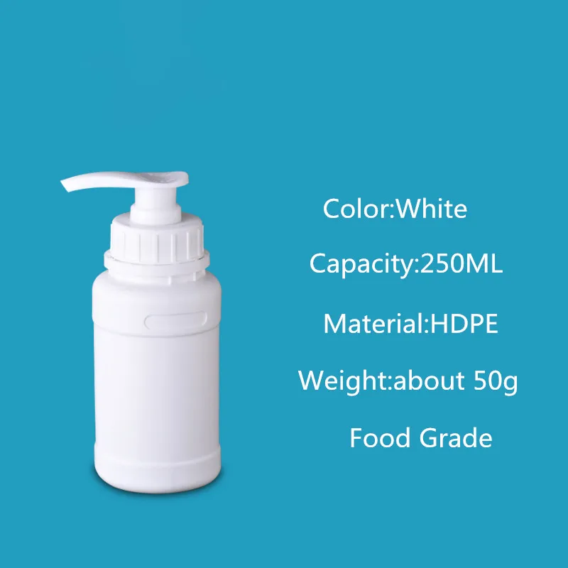 1 шт пустая бутылка для шампуня с дозатором дозатора жидкого лосьона кондиционера контейнер для хранения ванной комнаты Органайзер инструмент - Цвет: 250ML white