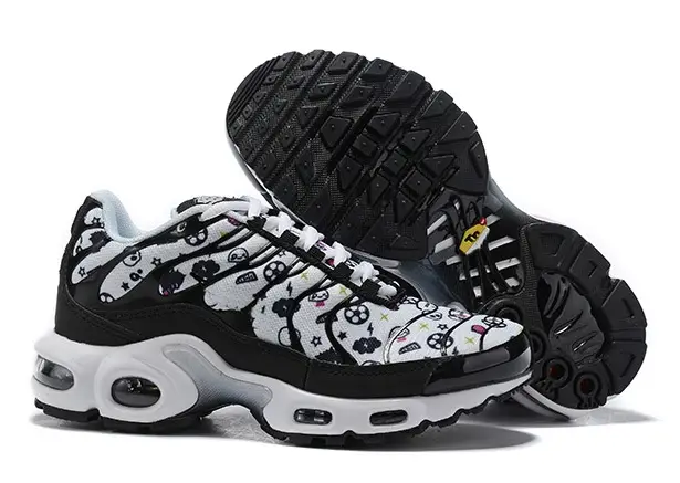 white and black tns mens