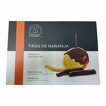 

Gourmet Club 70% Chocolate Plated Orange Strips Gluten Free
