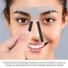 1pcs Makeup Eyebrow Measure Ruler Second-generation Three-point Positioning Balance Ruler Measuring Thrush Ruler