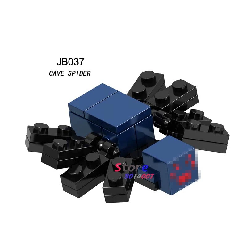 JB037 50 шт. строительные блоки мультфильм фильм серия с персонажами из мультфильмов о животных лошадей Гаст паук Ослик полярные кирпичи для детей Детские игрушки - Цвет: JB037