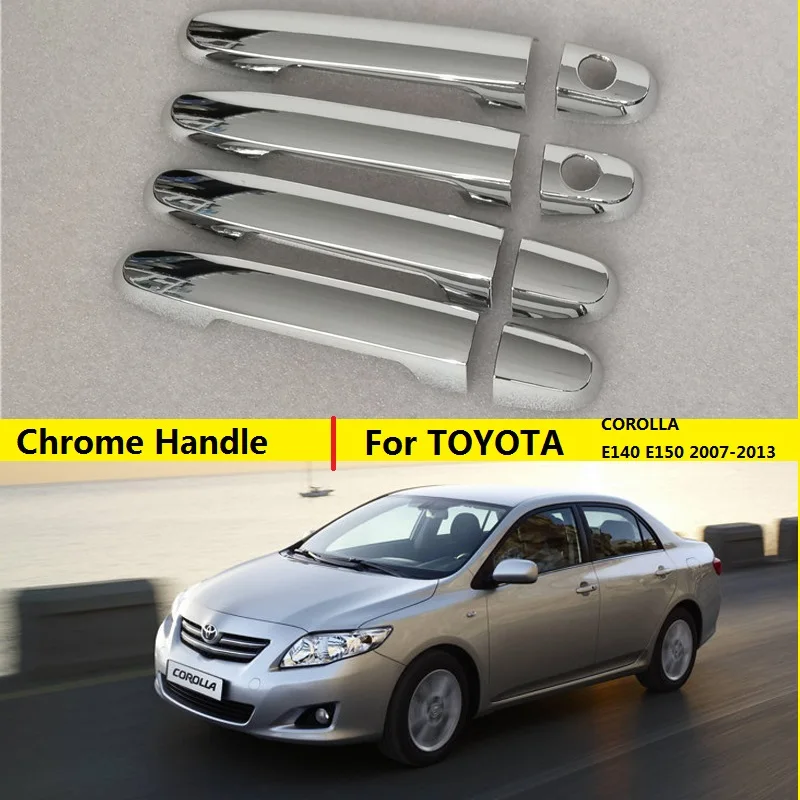 

Chrome Handle Cover Trim 2008 2009 2010 2011 2012 Accessories Stickers For Toyota Corolla E140 E150 2007 - 2013 Car Styling