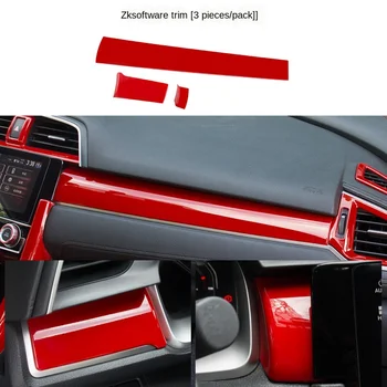 

For to 16-21 Honda 10 Generation Civic Center Console Trim Car Interior Supplies Modified Stickers Civic Modification
