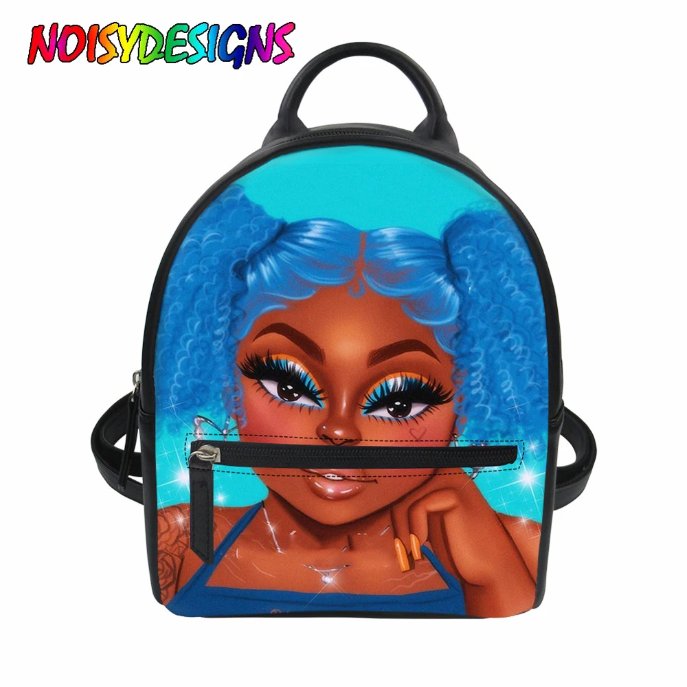 

NOISYDESIGNS School Bag for Teenager Girls Women Africa America Girls Print Harajuku Travel Shoulder Bags For Teenage Girls 2020