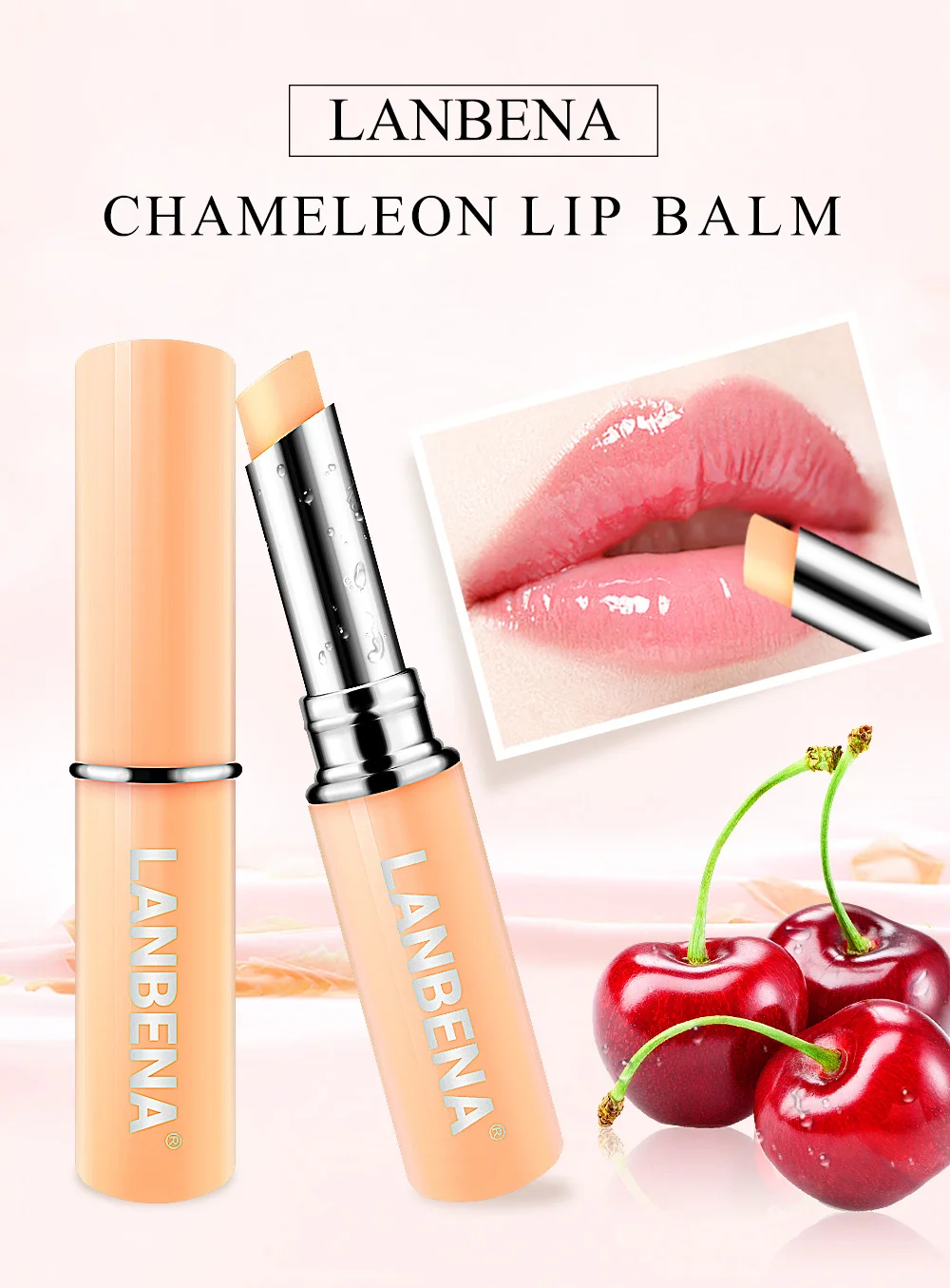 H193df2c1b72f49c5b37b1d84ac471fa2Z Chameleon Nourishing Lip Balm Discoloration Moisturizing Reduce Fine Lines Relieve Dry Lip Balm Enhance Elastic Lip Care LANBENA