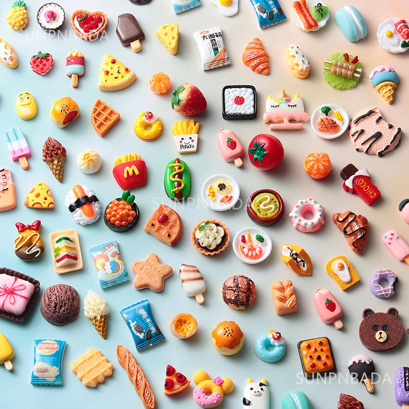 Cute Miniature Dollhouse Supermarket Food Snacks Mini Cake Wine Drink for Blyth Barbies BJD Doll Kitchen Accessories 3