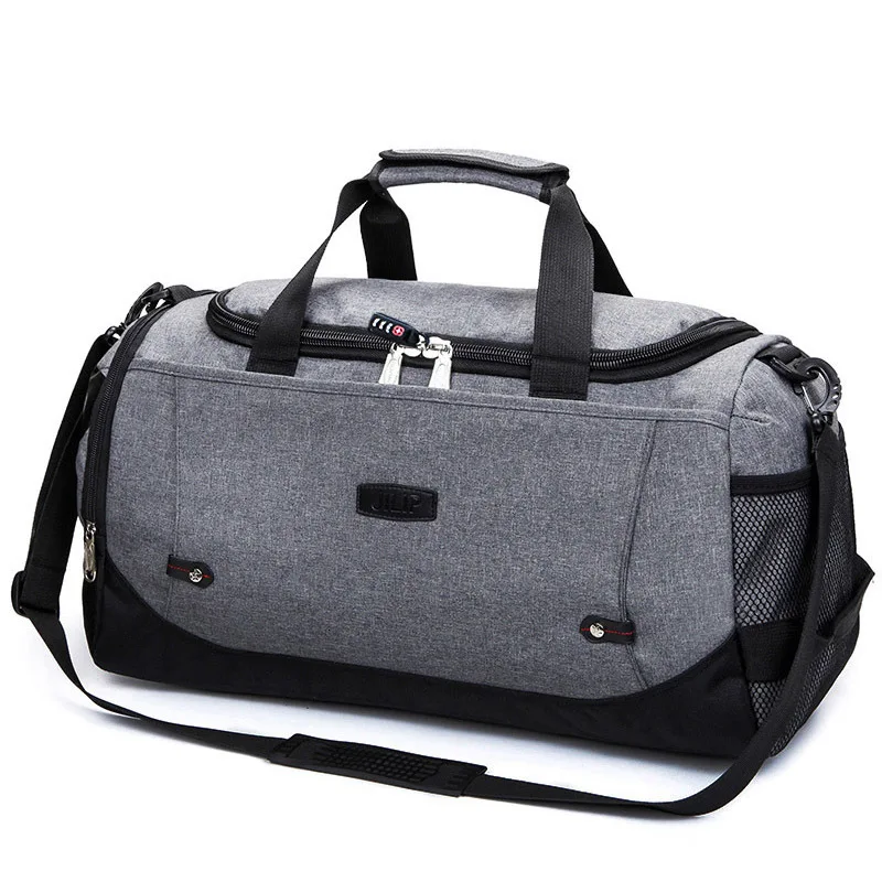 Многофункциональная Водонепроницаемая мужская дорожная сумка Противоугонная Дизайнерская Дорожная сумка Большая вместительная сумка для путешествий сумка для сна - Цвет: Gray